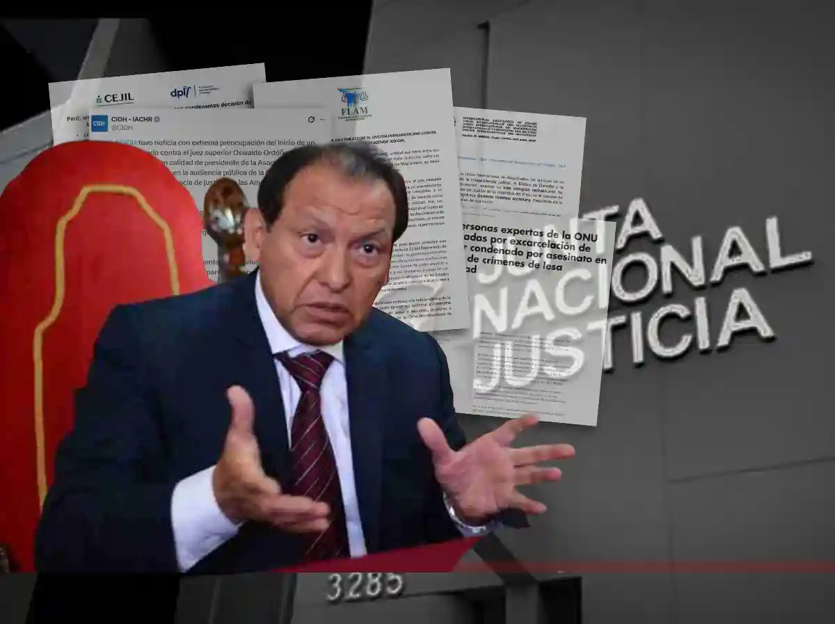 Amplio respaldo al juez Oswaldo Ordóñez. Composición gráfica: Lima Times